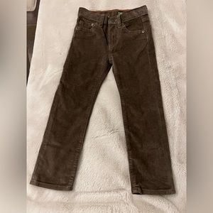 J Crew Boys' stretch corduroy pant 4 Brown